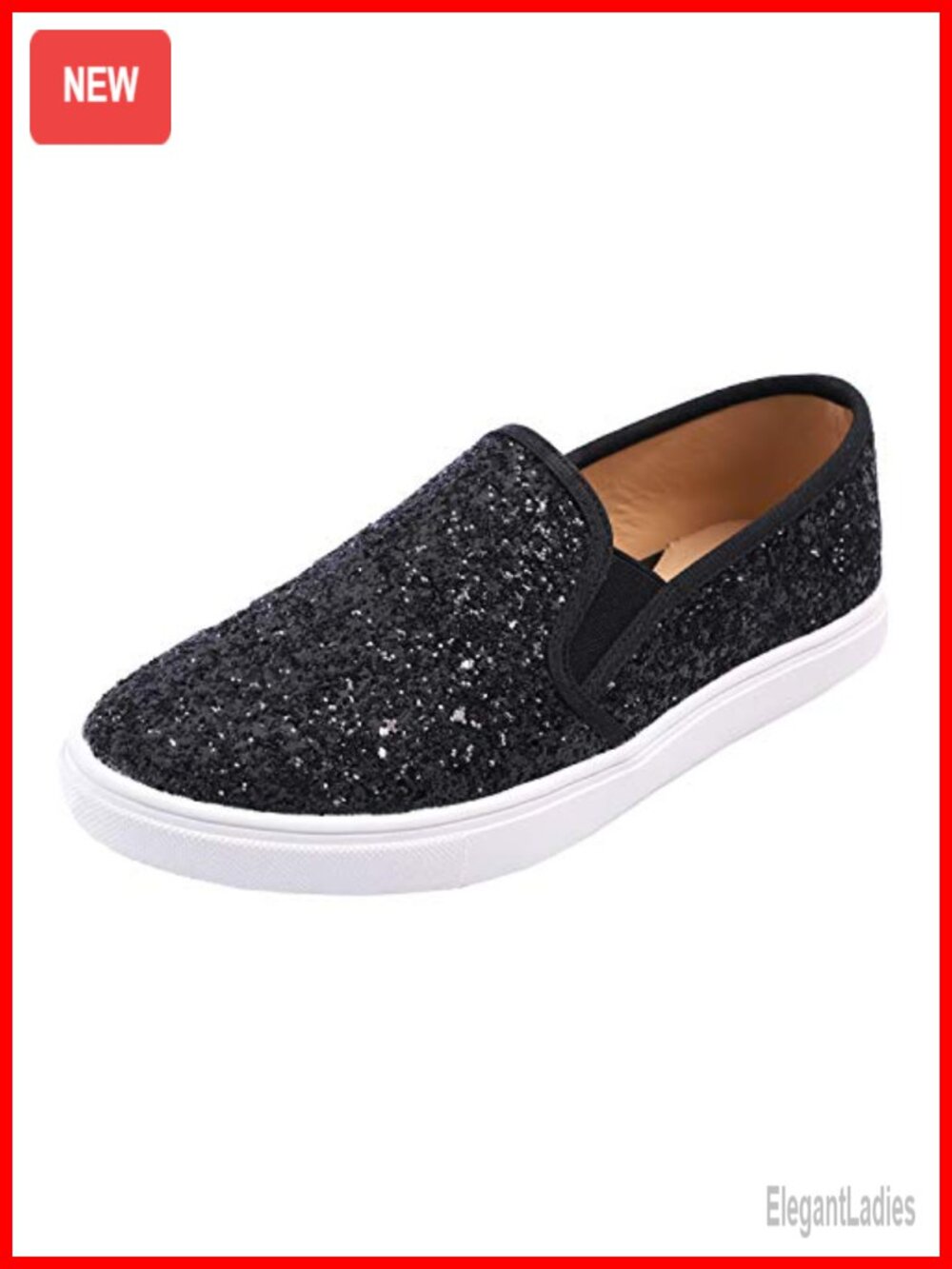 Fashion Slip-On Sneaker Casual Flat Loafers for Women - Non-Slip Comfortable